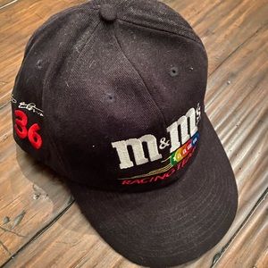 Vintage NASCAR M&Ms Racing Team #36 Ernie Irvan Embroided Strapback Hat